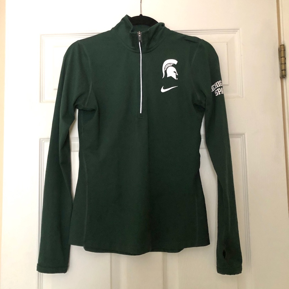 Nike Spartan Green Quarter Zip